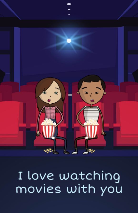 page: i love watching movies with you