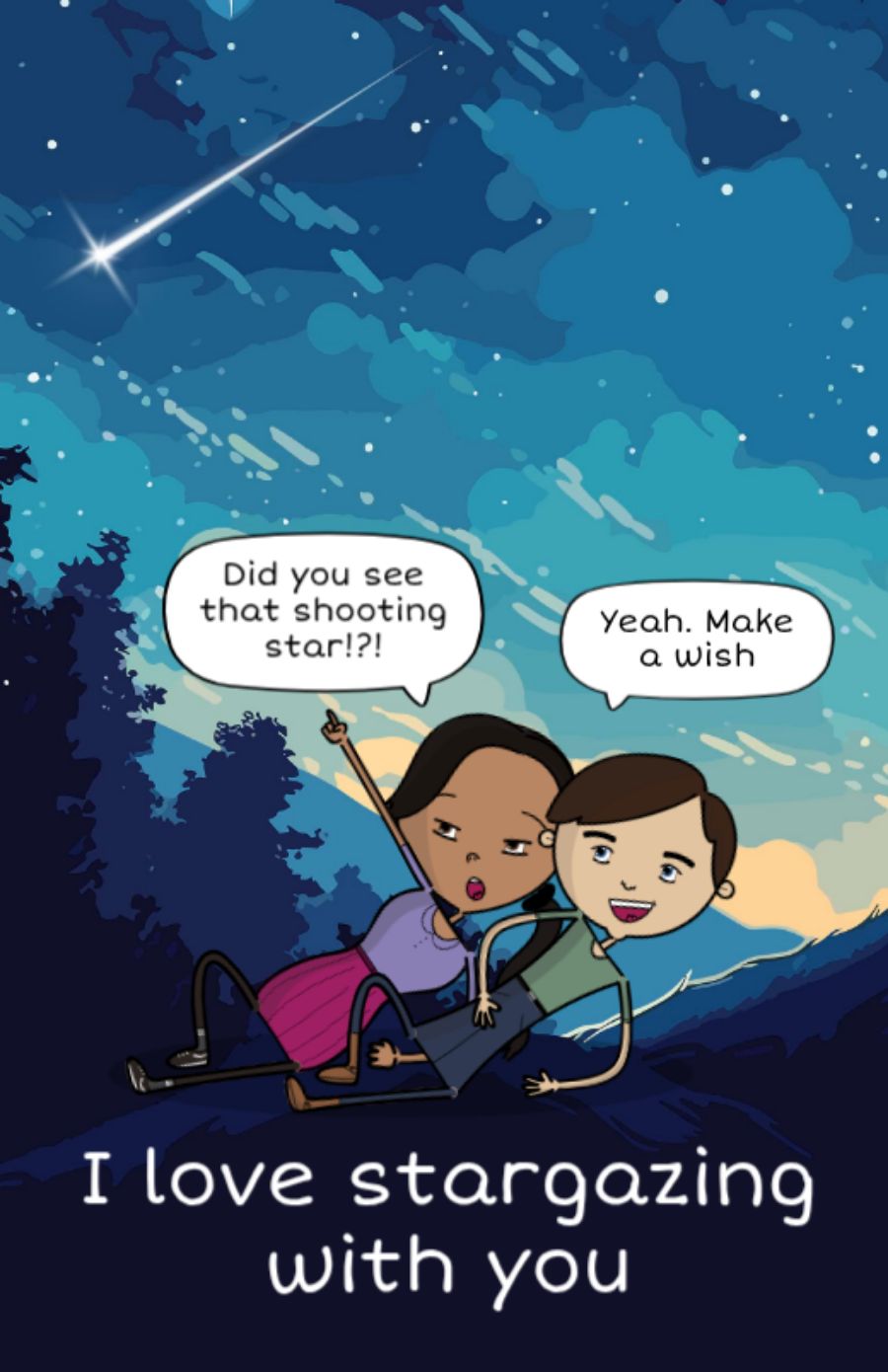 page: i love stargazing with you